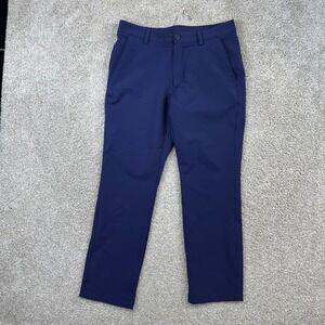 Under Armour Golf Pants Mens 32x30 Navy Blue Straight Performance Athletic